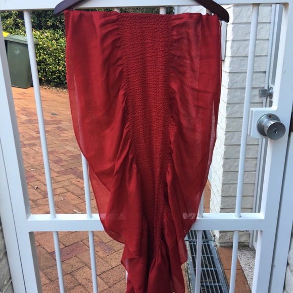 Portmans Accessories - Portmans Deep Red Acrylic Scarf NWOT